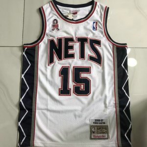 NBA Vince Carter 15 New Maillot Nets 2006-07 M&N Swingman Maillot Blanc